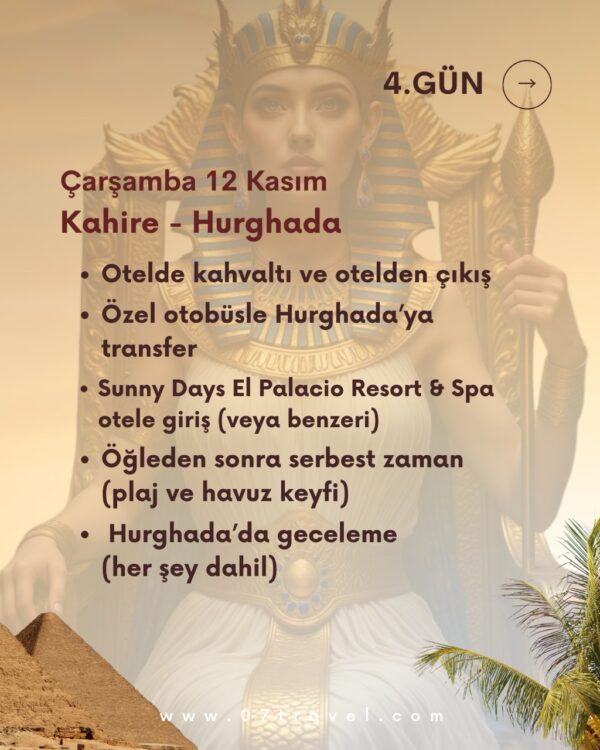 8-Day Egypt Tour from Turkey — Cairo, Luxor & Hurghada (9–16 Nov 2025)